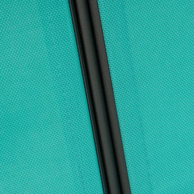 Outdoor 2-Seater Mesh Swing Lounger w/ Adjustable Canopy for Patio Deck Garden, Teal Blue Green