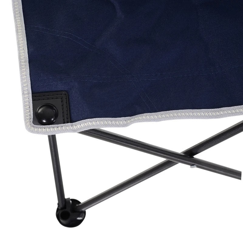 20.5" Portable Aluminum Picnic Camp Table Set w 4 Folding Chairs, Bag, Outdoor Dining BBQ, Blue