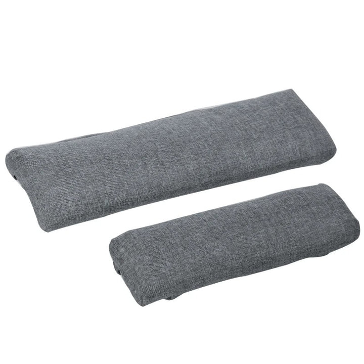 PE Rattan Wicker Reclining Lounger Chair w/ Cushions, Footrest for Outdoor Patio Deck, Grey