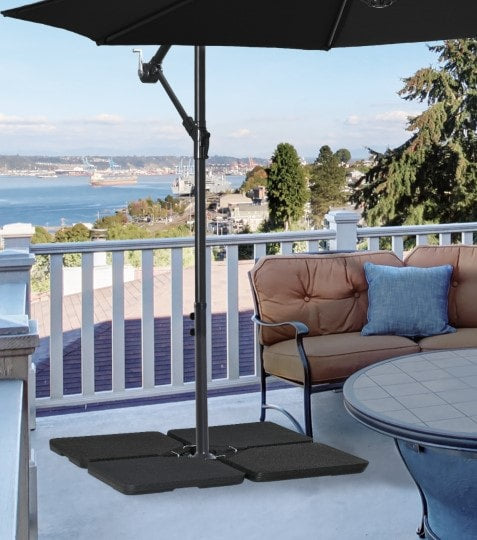 counterweight for patio umbrella 4pc, 132-176lbs Fillable Plates Cantilever – Fab Finds Online Shimano Curado 200 / this base is perfect Size:Caribbean Blue fishing rod case
