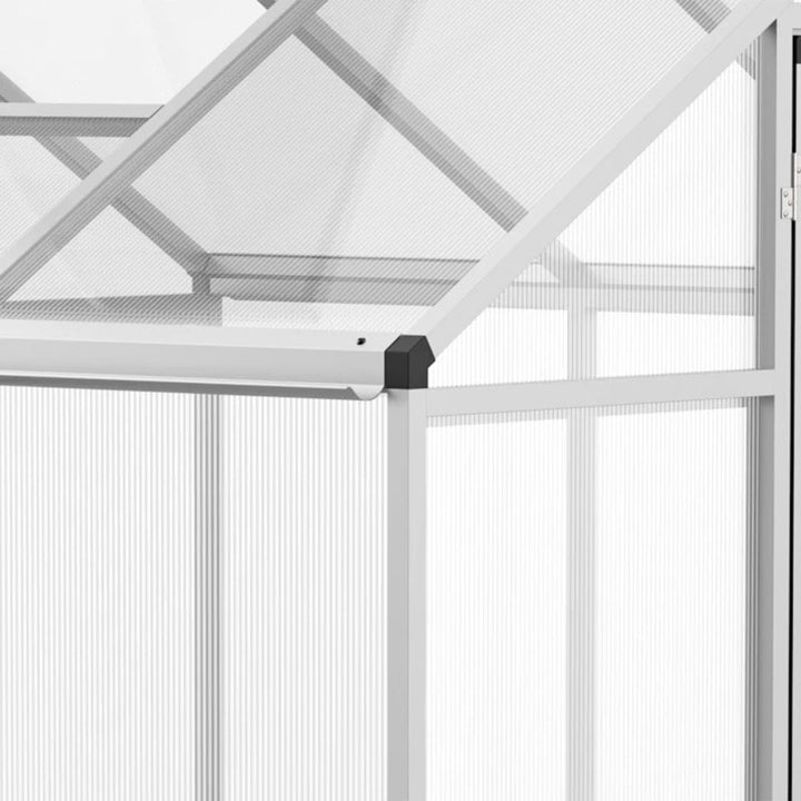 8' x 6.25’ x 6.4' Walk-In Hard-Sided PC Aluminum Cold Frame Greenhouse for Outdoor Garden Plant