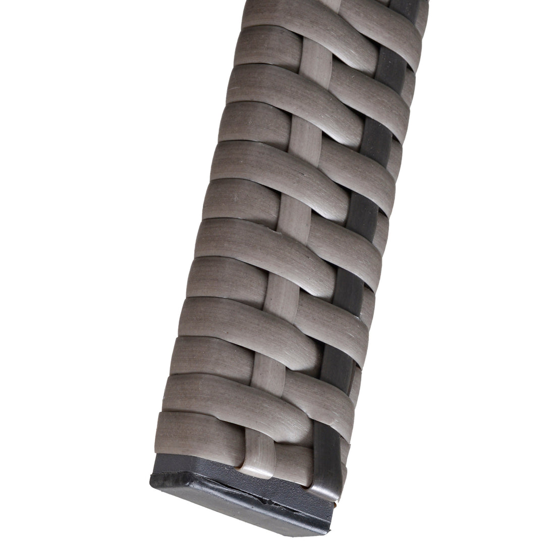 5pc PE Rattan Wicker Conversation Set w/ Armchairs, Cushions, Footstools Outdoor Patio - Grey