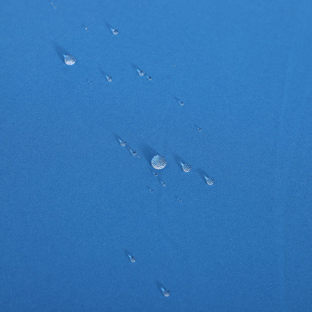 5pc PE Rattan Wicker L-Shape Outdoor Dining Patio Furniture Set w/ Cushions - Grey, Bright Blue