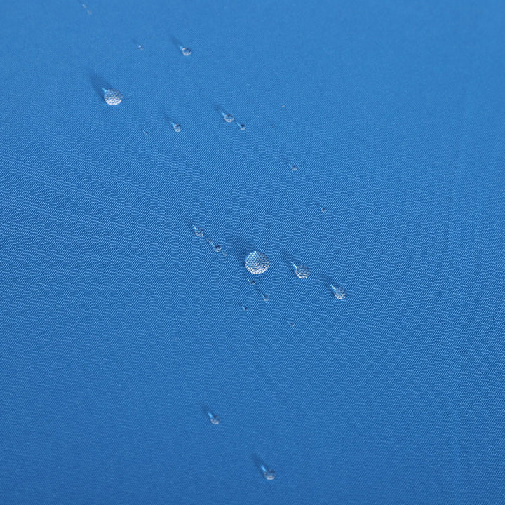 5pc PE Rattan Wicker L-Shape Outdoor Dining Patio Furniture Set w/ Cushions - Grey, Bright Blue