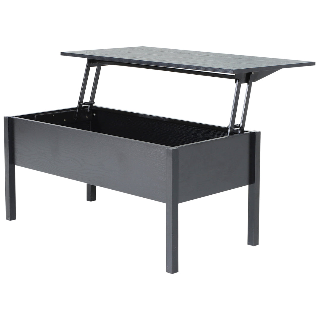 Lift Top Coffee Table/Desk with Hidden Storage - Light Grey