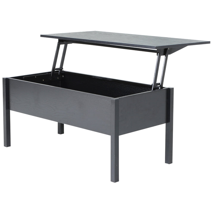 Lift Top Coffee Table/Desk with Hidden Storage - Light Grey