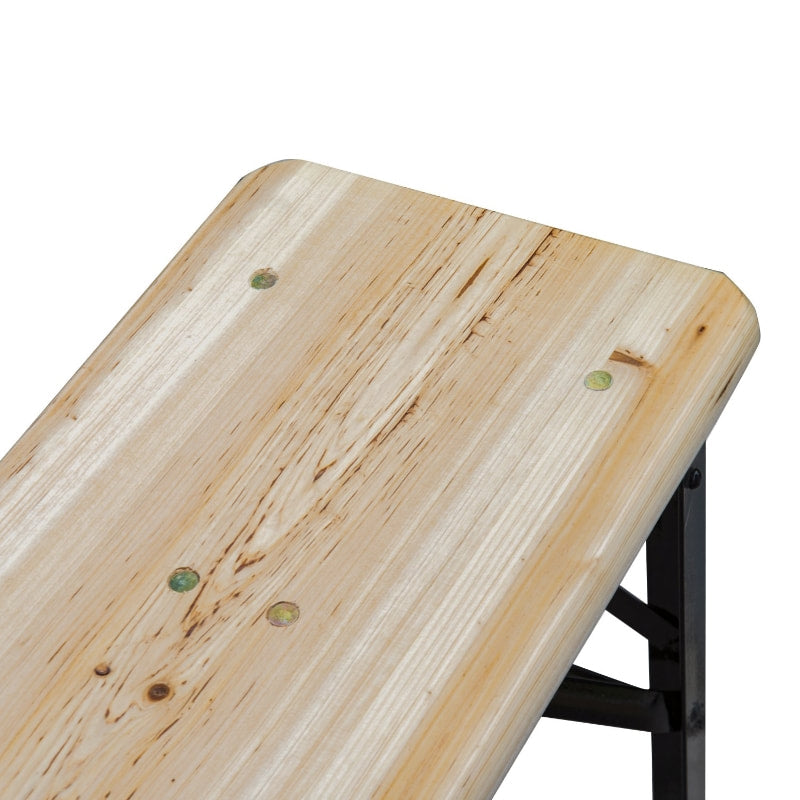 6ft Portable Folding Picnic Table Bench Set, Outdoor Dining Camping Patio Deck BBQ, Fir Wood