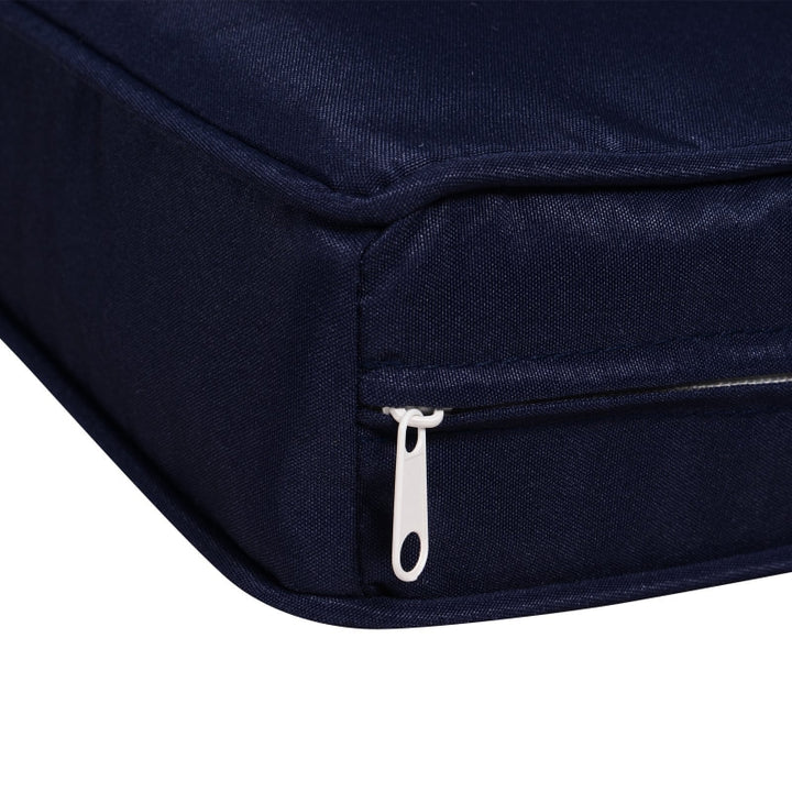 14pc Replacement Patio Cushion Covers Sectional Sofa Conversation Set Deck Garden - Navy Blue