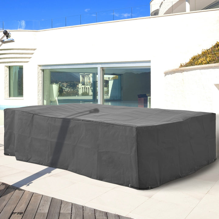 97L" x 65"W x 26"H Oxford Cloth Waterproof Outdoor Patio Furniture Set Cover PE Coated, Dk Grey