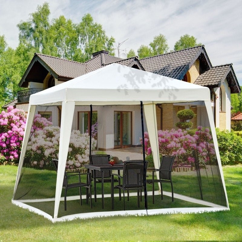 10 x 10 Gazebo Canopy Patio Event Party Tent Camping Sun Shelter Me Fab Finds Online