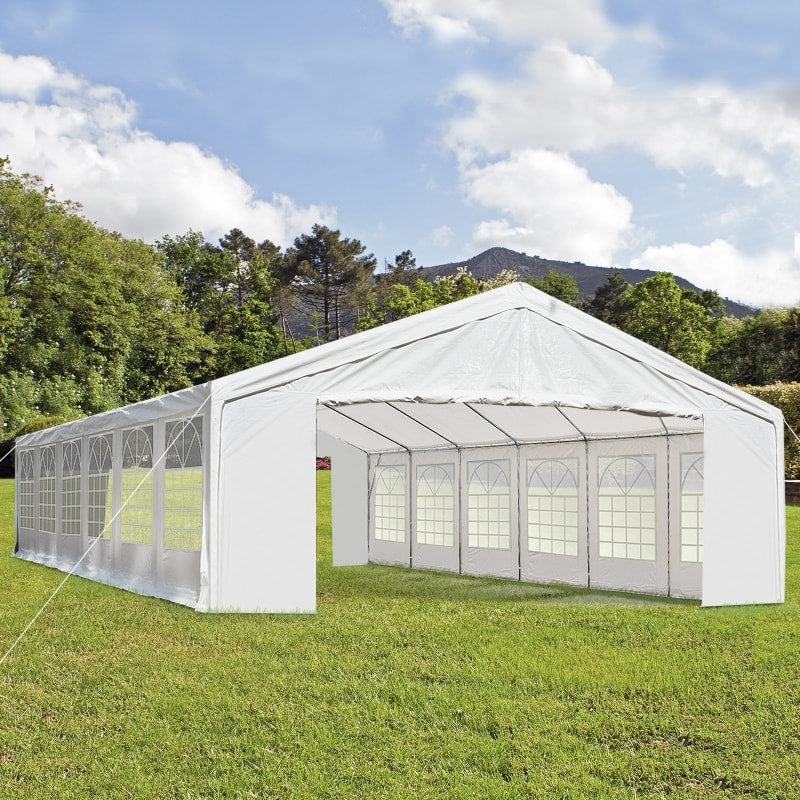 40' x 20' Deluxe Heavy Duty Outdoor Party Wedding Corporate Event Tent Gazebo Canopy - White