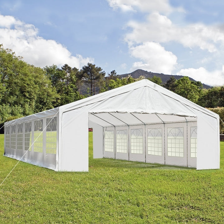 40' x 20' Deluxe Heavy Duty Outdoor Party Wedding Corporate Event Tent Gazebo Canopy - White