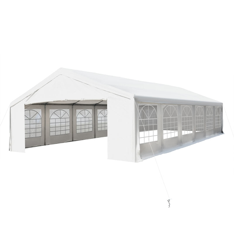 40' x 20' Deluxe Heavy Duty Outdoor Party Wedding Corporate Event Tent Gazebo Canopy - White