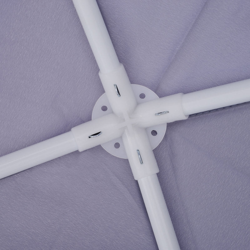 10' x 10' Gazebo Canopy Patio Event Party Tent Camping Sun Shelter w/ Mesh Net Walls, Grey