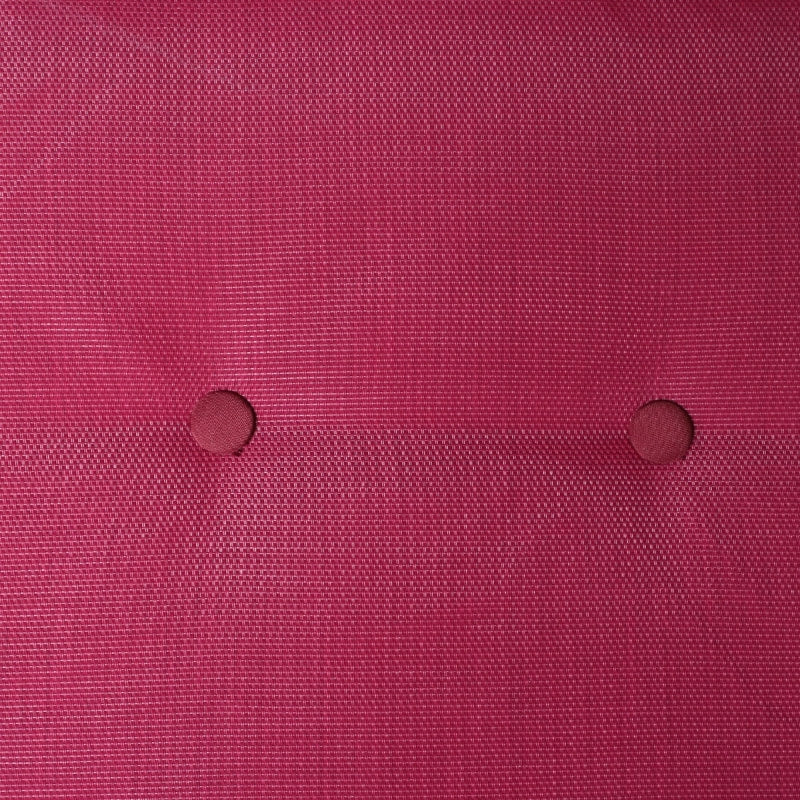 Outdoor 3-Seater Deluxe Swing Lounger w/ Canopy, Cushions for Patio Deck Garden - Pink Wine Red