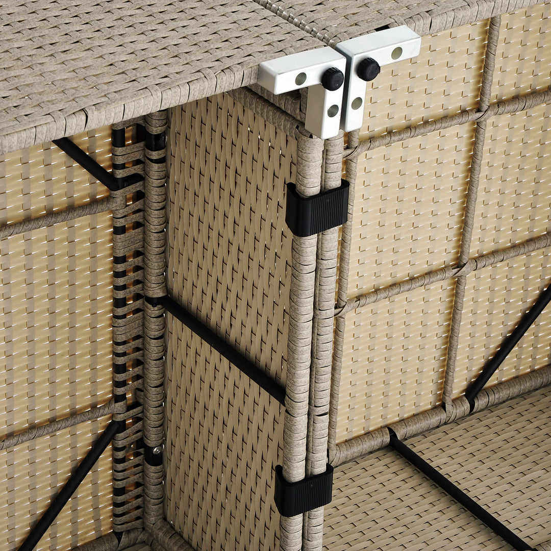 10pc Furniture Sofa Fastener Clips Patio Set Connectors for Indoor, Outdoor Garden - Black