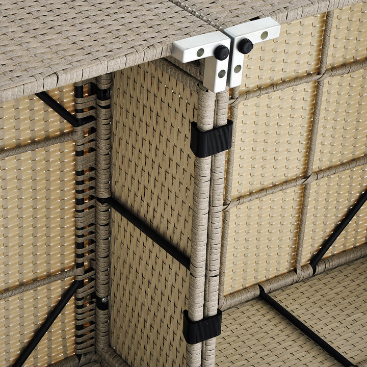 10pc Furniture Sofa Fastener Clips Patio Set Connectors for Indoor, Outdoor Garden - Black