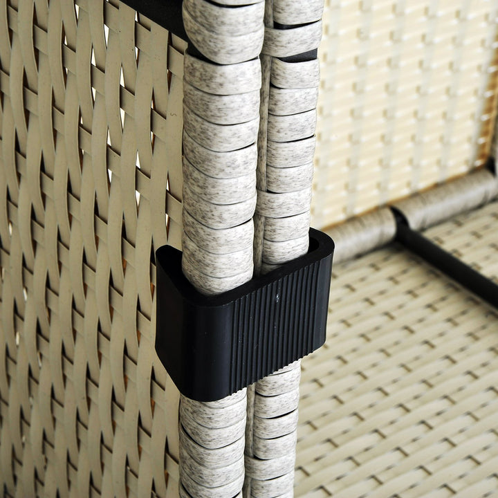 10pc Furniture Sofa Fastener Clips Patio Set Connectors for Indoor, Outdoor Garden - Black