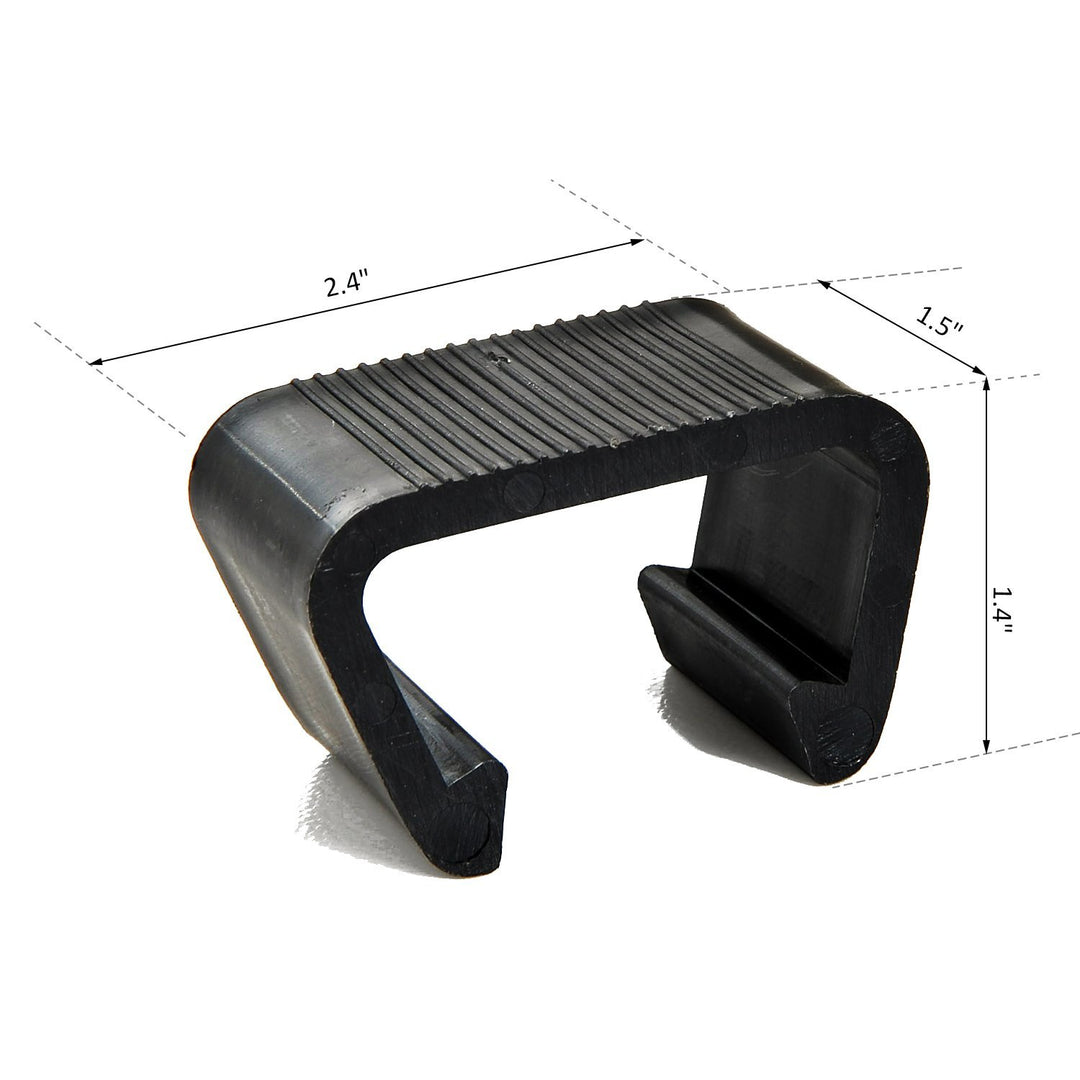 10pc Furniture Sofa Fastener Clips Patio Set Connectors for Indoor, Outdoor Garden - Black