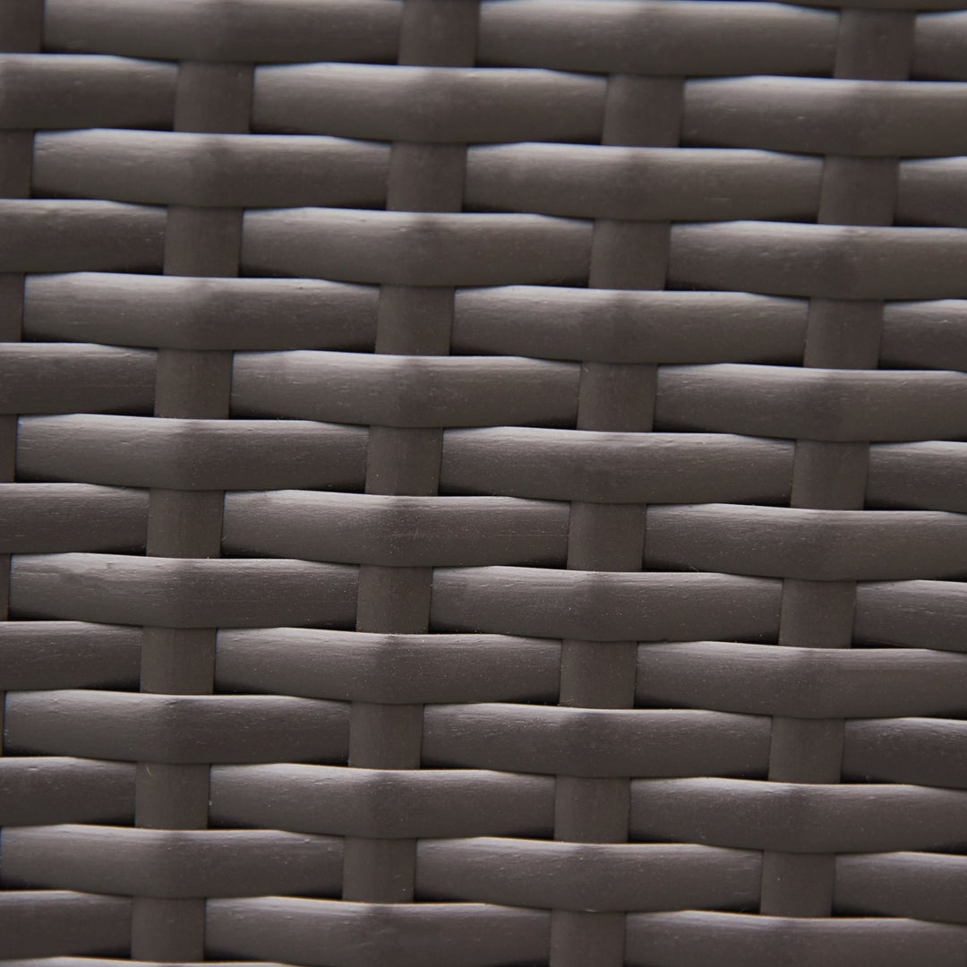 7pc PE Rattan Wicker Sectional Conversation Furniture Set w/ Cushions Outdoor Patio - Navy Blue