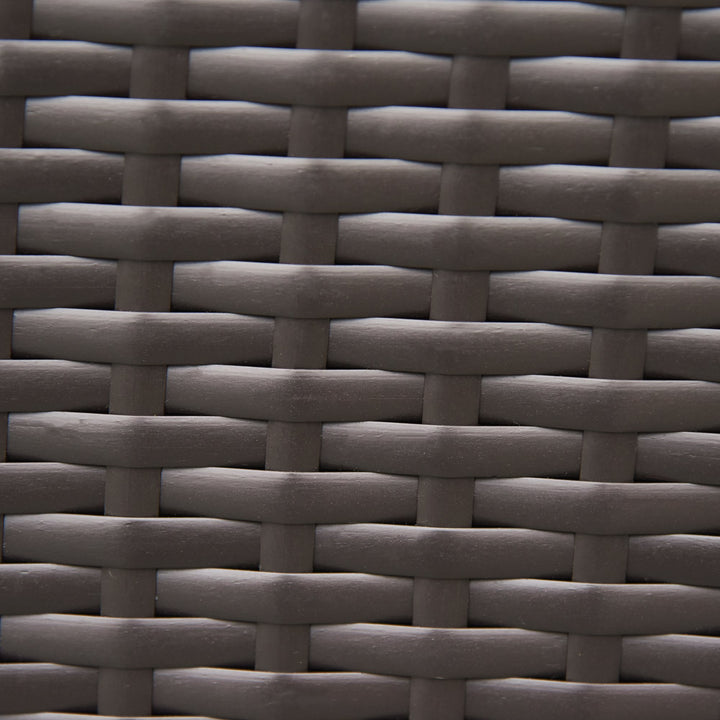 7pc PE Rattan Wicker Sectional Conversation Furniture Set w/ Cushions Outdoor Patio - Navy Blue