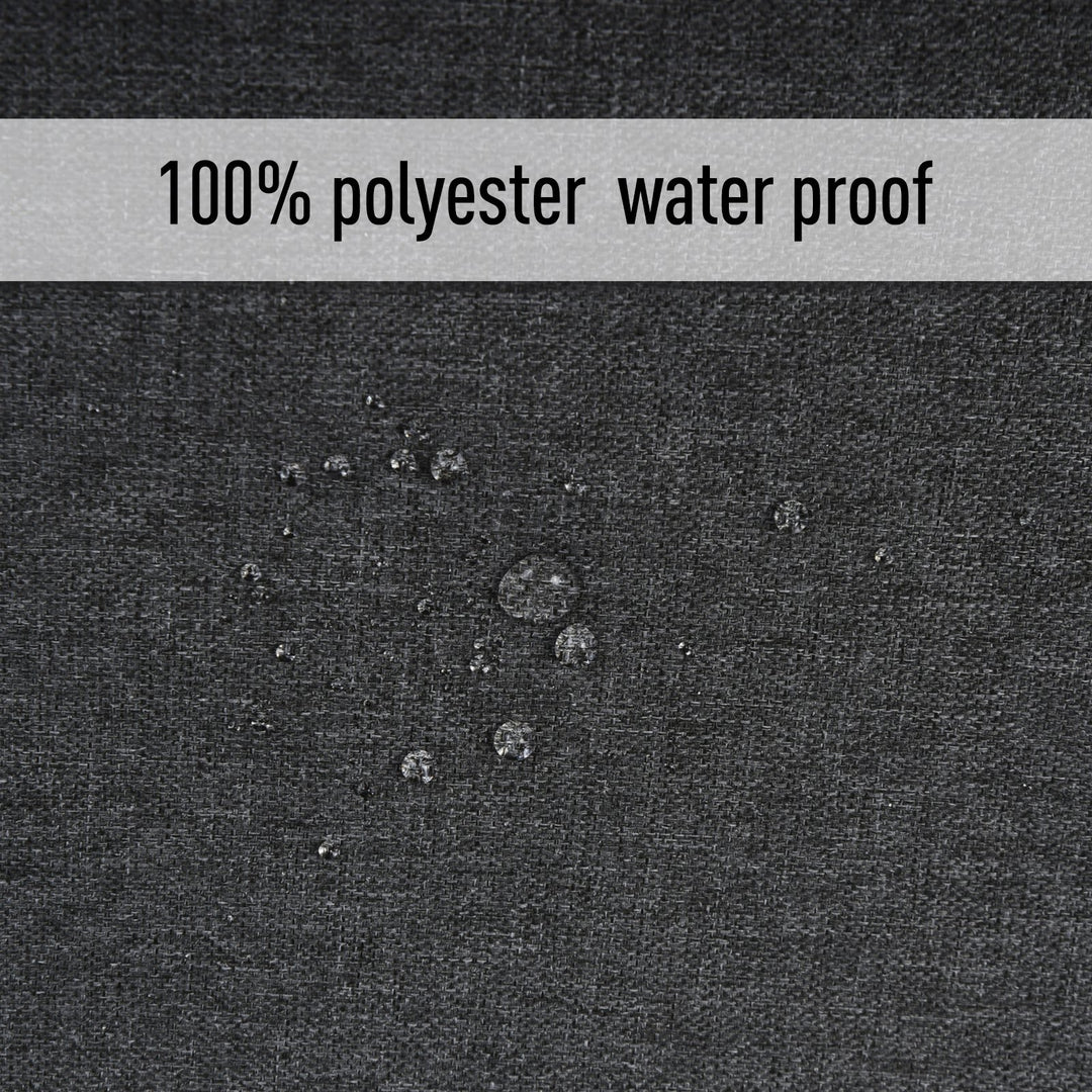 14pc Replacement Patio Cushion Covers Sectional Sofa Conversation Set for Deck Garden - Grey