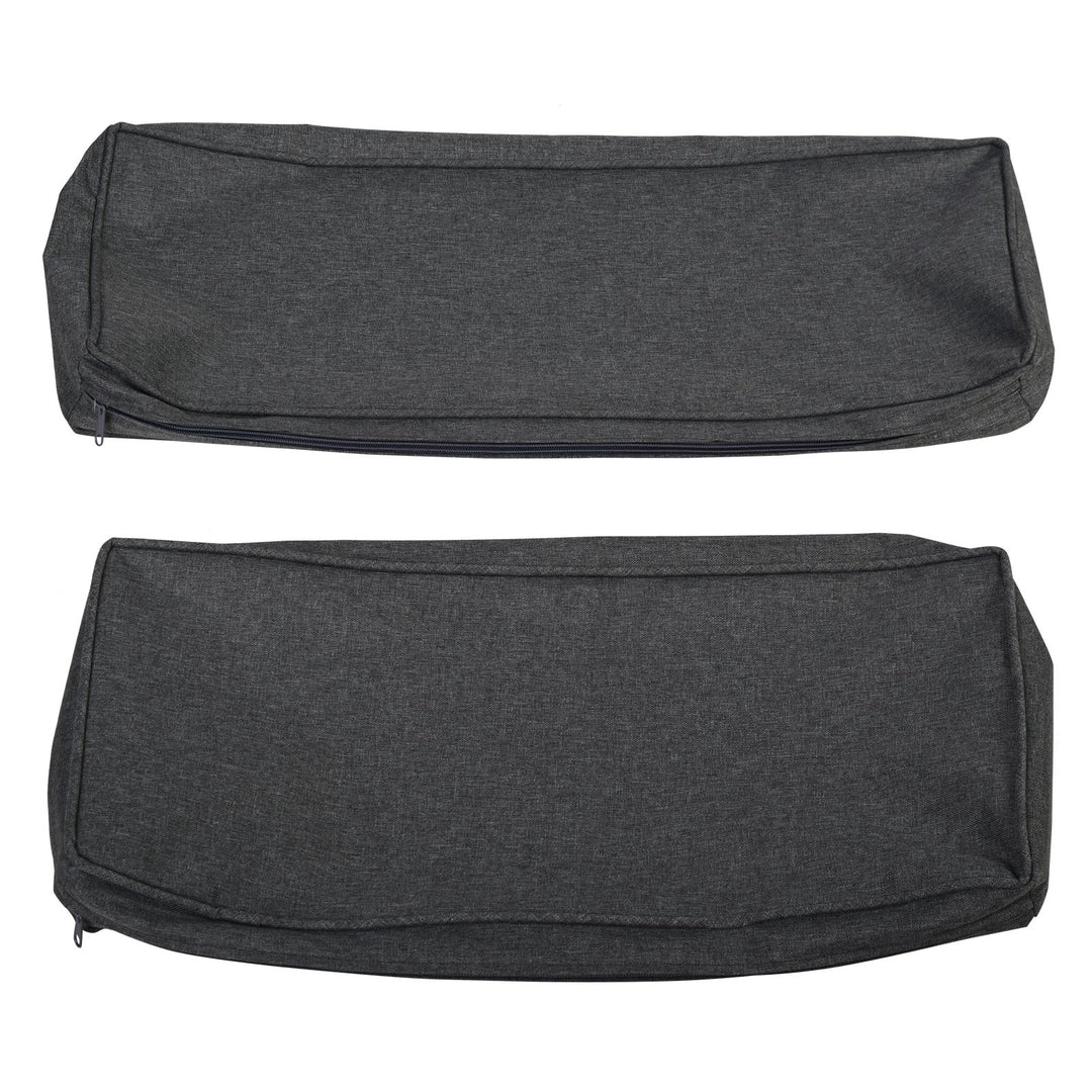 14pc Replacement Patio Cushion Covers Sectional Sofa Conversation Set for Deck Garden - Grey