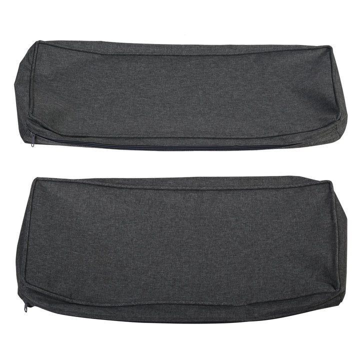 14pc Replacement Patio Cushion Covers Sectional Sofa Conversation Set for Deck Garden - Grey