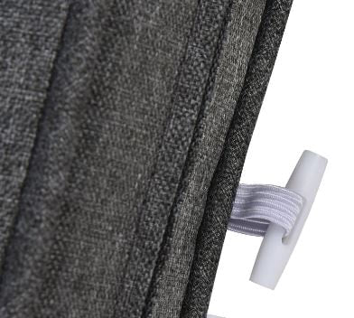 14pc Replacement Patio Cushion Covers Sectional Sofa Conversation Set for Deck Garden - Grey