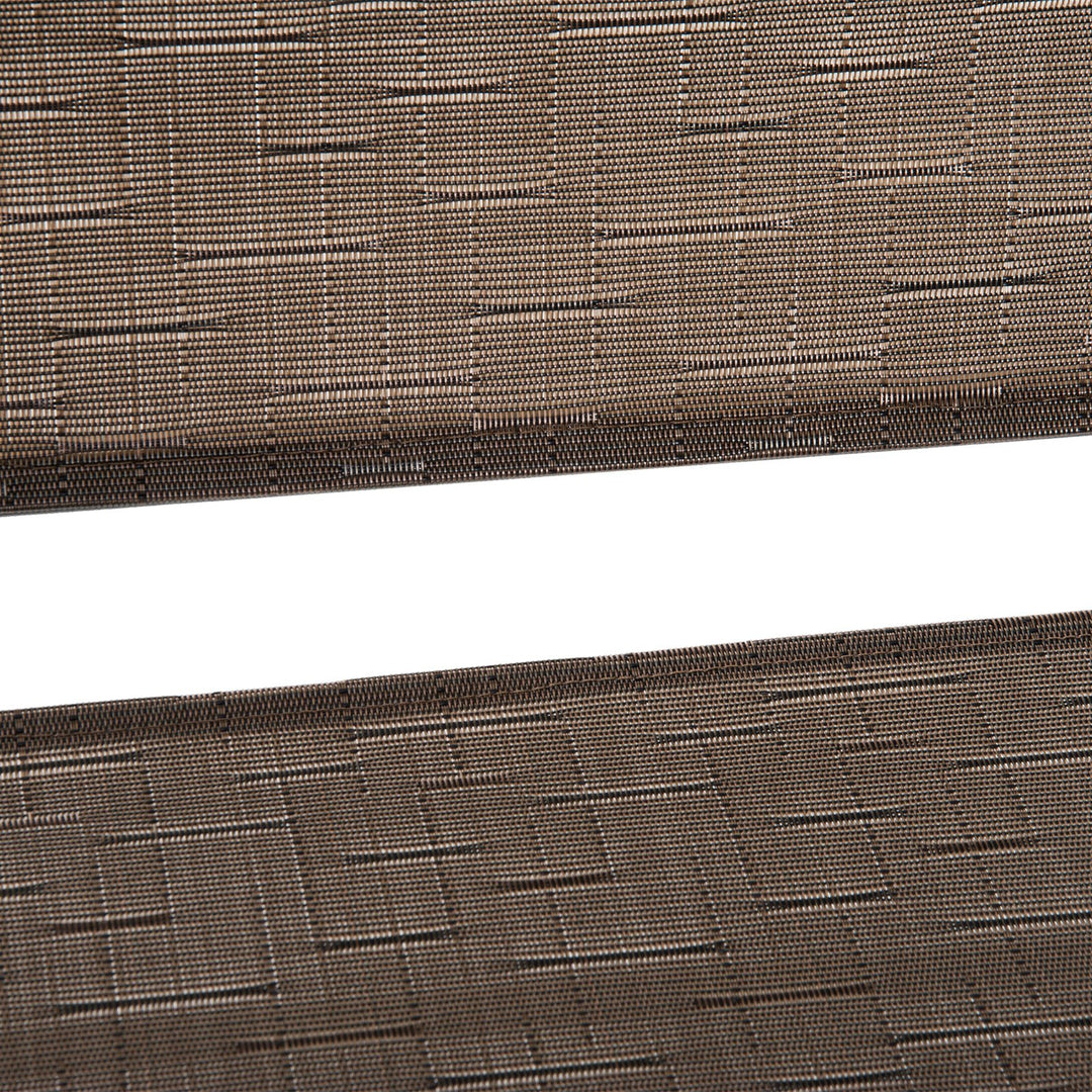 Outdoor 4PC Foldable Bistro Dining Set w/ 2 Chairs Table & Umbrella for Patio Garden - Brown