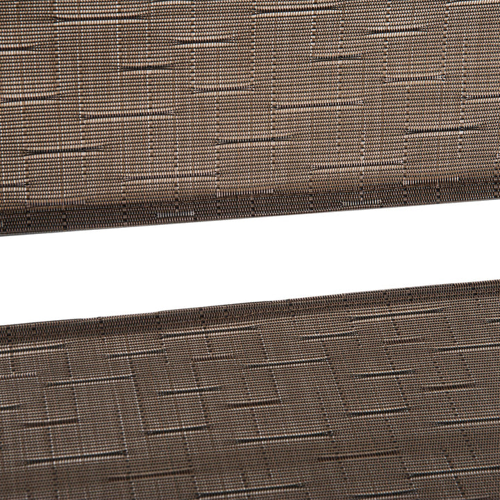 Outdoor 4PC Foldable Bistro Dining Set w/ 2 Chairs Table & Umbrella for Patio Garden - Brown