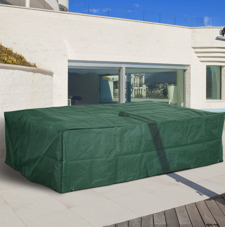 96”L x 65”W x 26”H Oxford Cloth Waterproof Outdoor Patio Furniture Set Cover PE Coated - Green