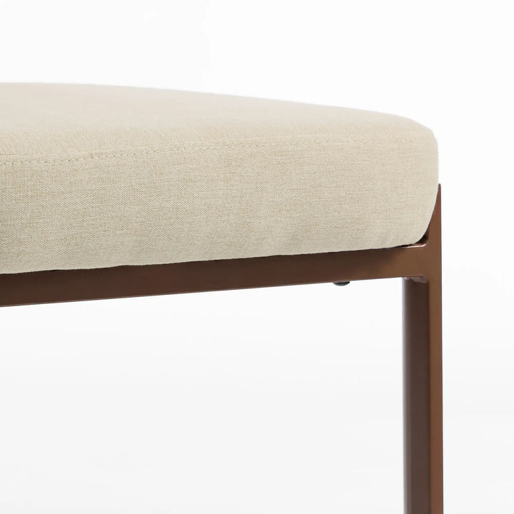 Heritage Upholstered Linen-Look Dining Chairs - Modern Comfort & Style, Set of 2, Beige
