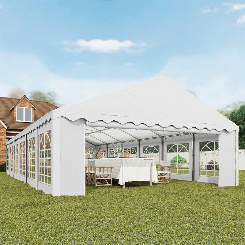 40' x 20' Deluxe Heavy Duty Outdoor Party Wedding Event Tent Gazebo Canopy w 12 Removeable Walls