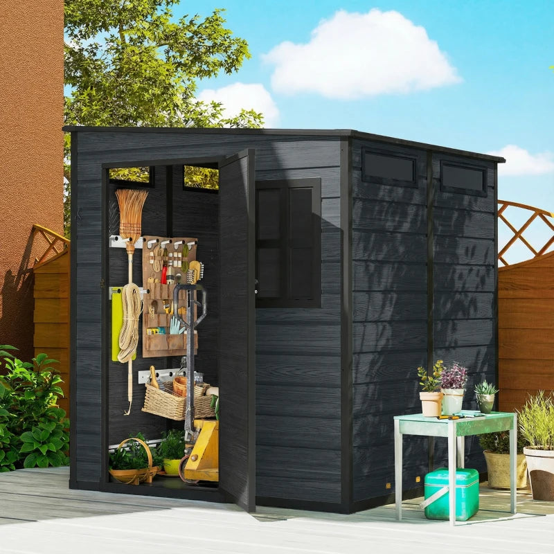 Outdoor Storage Shed with Lockable Door - Durable Weather-Resistant Garden Shed