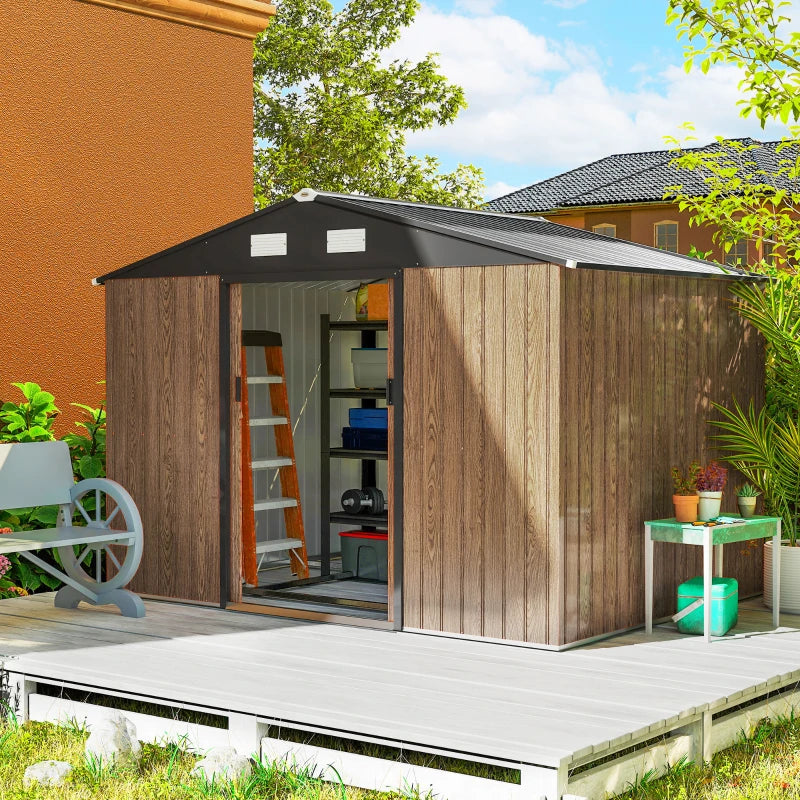 Garden Storage Shed with Lockable Double Doors - Spacious Outdoor Tool Storage