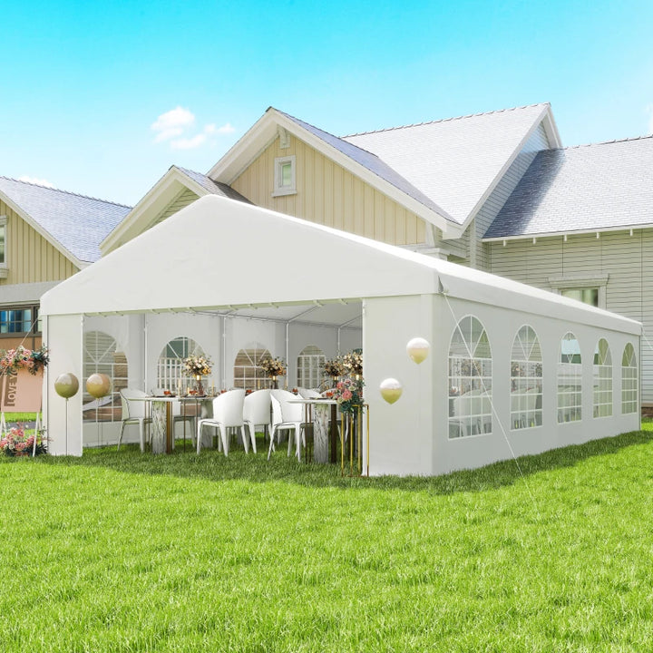 Heavy Duty Large Party Tent and Carport with Removable Sidewalls - Durable Outdoor Shelter