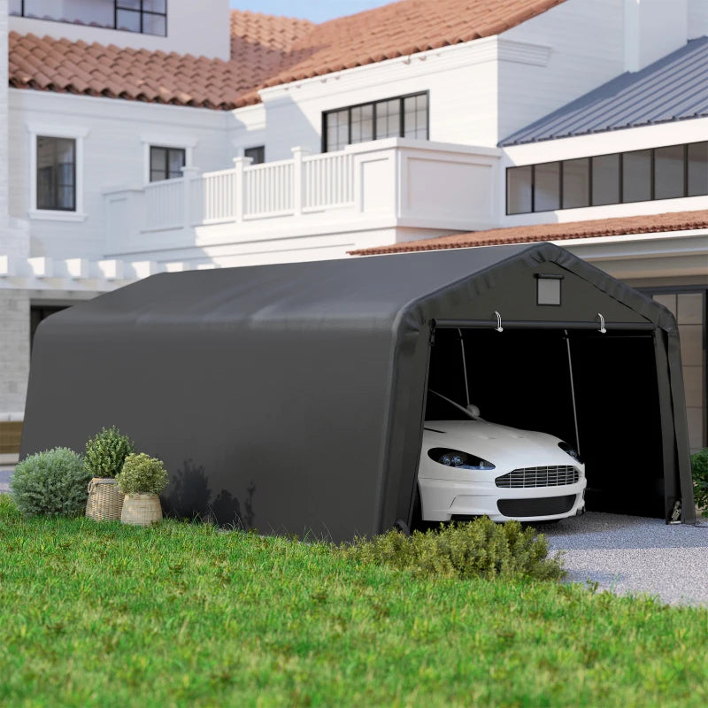 12' x 20' Portable Garage Canopy - Heavy Duty Weatherproof Car Shelter