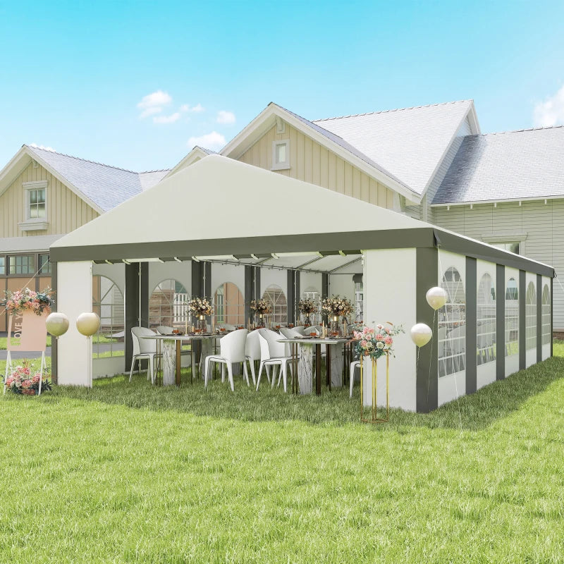 Heavy Duty Large Party Tent 20'x33' with Removable Sidewalls - Durable Outdoor Event Shelter