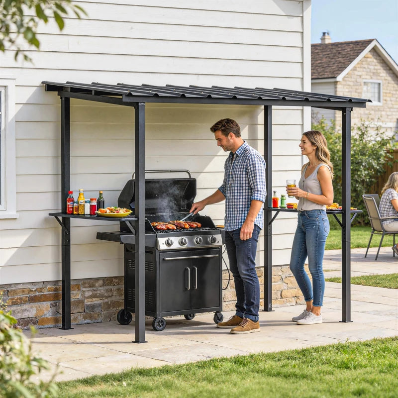 Hardtop Grill Gazebo 9x6 ft - Heavy-Duty Outdoor BBQ Shelter