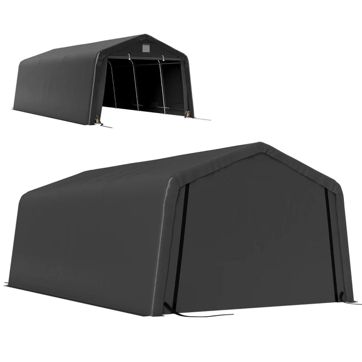 12' x 20' Portable Garage Canopy - Heavy Duty Weatherproof Car Shelter