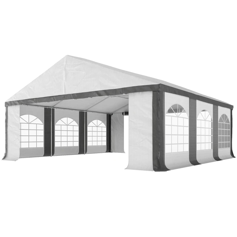 Heavy-Duty 20' x 20' Wedding Tent Canopy - Large Outdoor Event Shelter