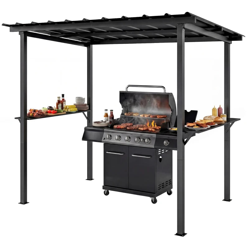 Hardtop Grill Gazebo 9x6 ft - Heavy-Duty Outdoor BBQ Shelter