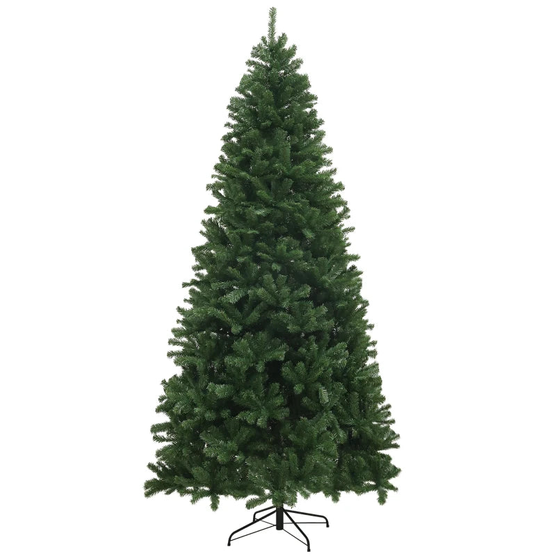 9ft Full 2132-Tip Unlit Classic Style Artificial Christmas Holiday Fake Tree Xmas Decor, Green