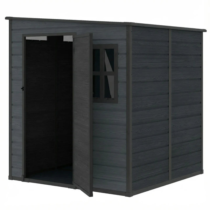 Outdoor Storage Shed with Lockable Door - Durable Weather-Resistant Garden Shed