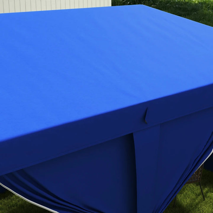 20' x 10' Pop Up Portable Canopy Tent Outdoor Event Party Gazebo w 6 Walls, Windows, Bag, Blue