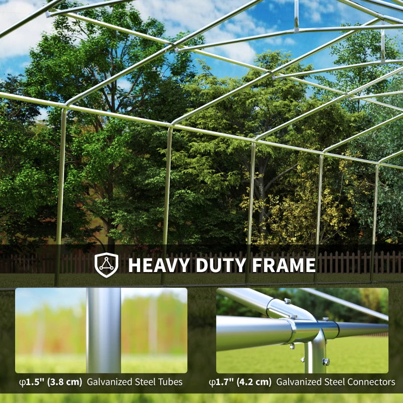 Heavy Duty Large Party Tent 20'x33' with Removable Sidewalls - Durable Outdoor Event Shelter