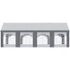 26' x 13' Portable Event Party Wedding Tent Outdoor Canopy w 8 Window Walls, Doors, White, Grey