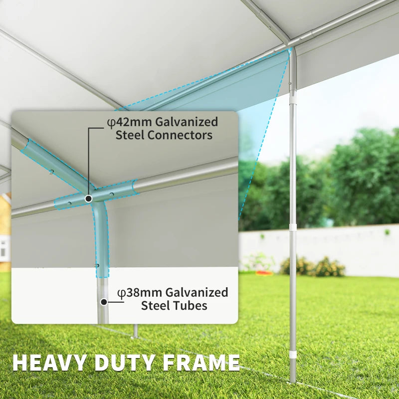 Heavy Duty Large Party Tent and Carport with Removable Sidewalls - Durable Outdoor Shelter