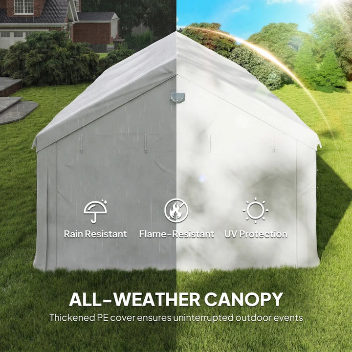Heavy Duty 20' x 13' Party Tent with Removable Sidewalls - Outdoor Event Shelter